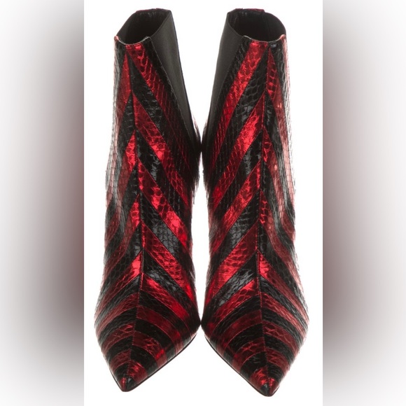 Saint Laurent snakeskin booties - Picture 2 of 4